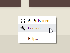 to configure